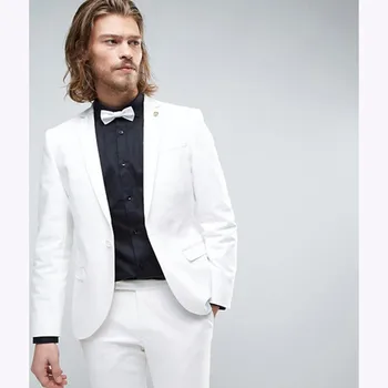 Custom Made Man Suit 2017 Slim fit white Groom mens Suit Tuxedo 2 Buttons Wedding Suits for men 2018 England Suit (jacket+pants)
Custom Made Man Suit 2017 Slim fit white Groom mens Suit Tuxedo 2 Buttons Wedding Suits for men 2018 England Suit (jacket+pants)