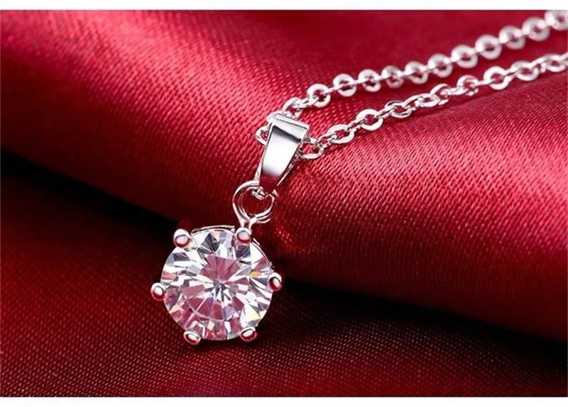 Luxury Brand 100% Real 925 Sterling Silver Jewelry Sets Luxury CZ Diamant Wedding Engagement Bridal Sets For Women African YS052 - Jewelry Sets Fashion Bridal Jewelry Sets Round Wedding Romantic Women Silver Cubic Zirconia 1 pcs ring +1 pcs Necklace + 1 pair Earrings 1263 Jewelry Set for women rings women Silver Jewelry Set for women Gift box Jewelry Set for women Silver Crystal wedding Jewelry Set
