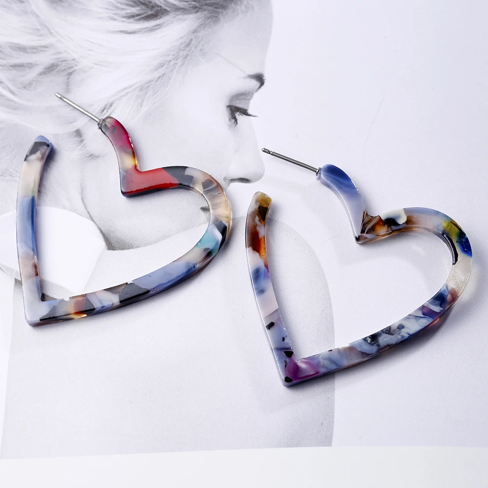 VIVILADY Boho Trendy Heart Shape Hoop Earrings Women Tortoise Shell Acrylic Accessory Jewelry Bijoux Birthday Christmas Gift
VIVILADY Boho Trendy Heart Shape Hoop Earrings Women Tortoise Shell Acrylic Accessory Jewelry Bijoux Birthday Christmas Gift
