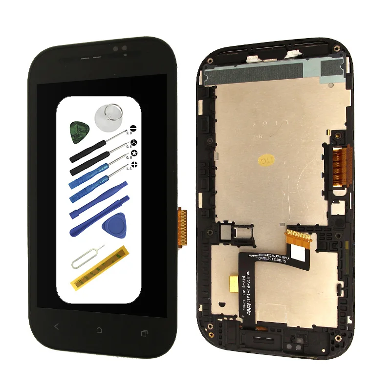 For htc desire sv t326e LCD Display Touch Screen Digitizer With Frame Assembly free tools Replacement
For htc desire sv t326e LCD Display Touch Screen Digitizer With Frame Assembly free tools Replacement