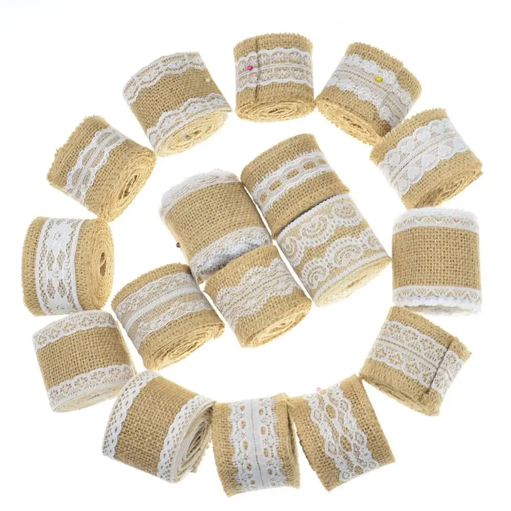 2M 5cm Natural Jute Burlap Ribbon Rustic Vintage Wedding Decor Hessian Lace Jute Roll Merry Christmas Party Supplies DIY
2M 5cm Natural Jute Burlap Ribbon Rustic Vintage Wedding Decor Hessian Lace Jute Roll Merry Christmas Party Supplies DIY