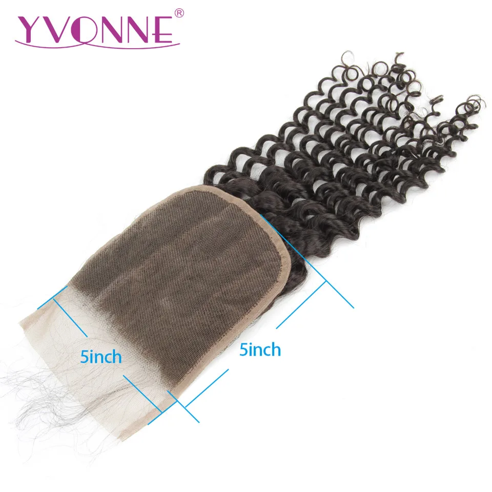 YVONNE Deep Wave 5x5 Lace Closure 100% Human Hair Closure Brazilian Virgin Hair Free Part Natural Color
YVONNE Deep Wave 5x5 Lace Closure 100% Human Hair Closure Brazilian Virgin Hair Free Part Natural Color