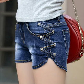 Denim Shorts Women Summer 2019 New Large Size Stretch Thin Was Female Denim Shorts Fashion Wild Ladies Rivet Denim Shorts TTT146
Denim Shorts Women Summer 2019 New Large Size Stretch Thin Was Female Denim Shorts Fashion Wild Ladies Rivet Denim Shorts TTT146