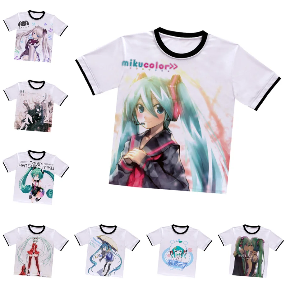 Anime Hatsune Miku T-shirt Volcaloid White Polyester T Shirt Animation Summer Active Men Women Clothing
Anime Hatsune Miku T-shirt Volcaloid White Polyester T Shirt Animation Summer Active Men Women Clothing