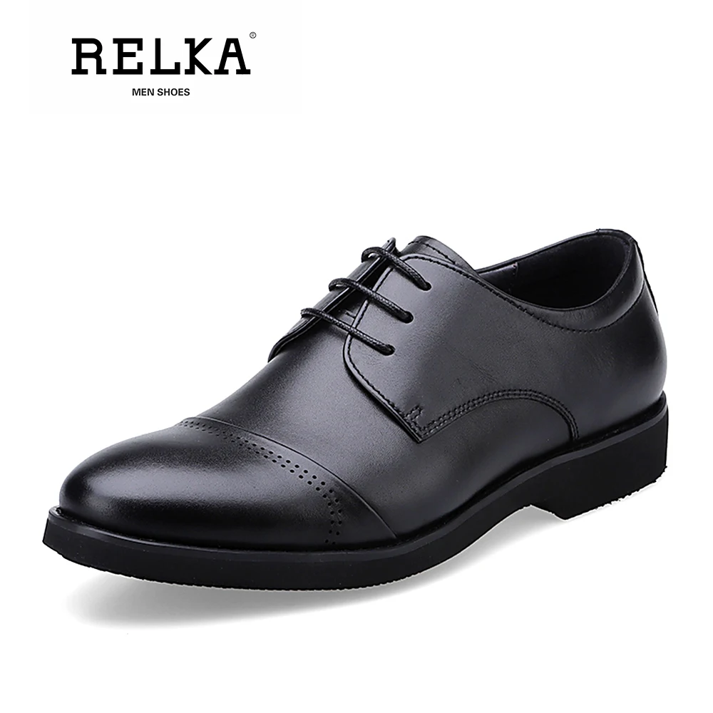 RELKA Luxury Men Leather Shoes Vintage Genuine Leather Round Toe Soft Low Heel Shoes Solid Lace-up Classic Men Fashion Shoes N30
RELKA Luxury Men Leather Shoes Vintage Genuine Leather Round Toe Soft Low Heel Shoes Solid Lace-up Classic Men Fashion Shoes N30