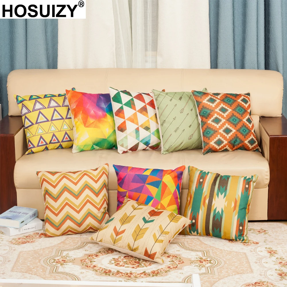 Colorful Geometric Cushion Cover 45*45cm Linen Nordic Home Decoration Square Throw Pillow Covers for Modern Sofa Chair Car Seat
Colorful Geometric Cushion Cover 45*45cm Linen Nordic Home Decoration Square Throw Pillow Covers for Modern Sofa Chair Car Seat