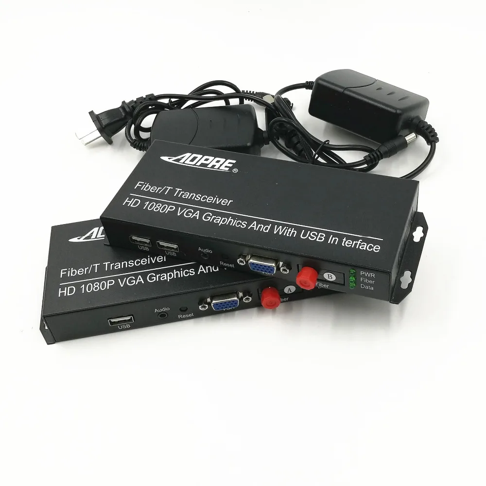 1 PAIR KVM HD 1080P video Optical Multiplexer Fiber Optic Extender VGA / USB / Keyboard / Mouse / Audio Single Fiber 20 KM FC
1 PAIR KVM HD 1080P video Optical Multiplexer Fiber Optic Extender VGA / USB / Keyboard / Mouse / Audio Single Fiber 20 KM FC