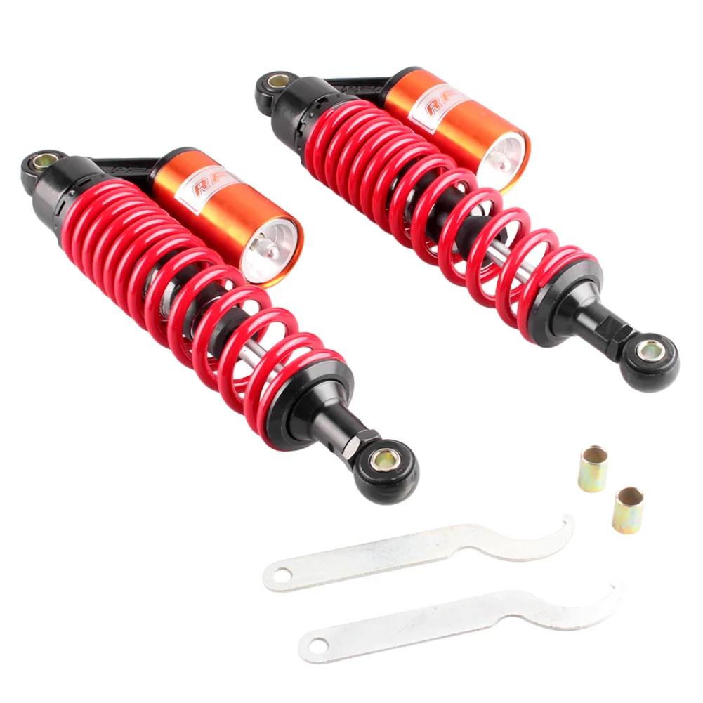 13.5" 340mm Rear Air Shock Suspension Absorbers 1Pair Fit For Honda Suzuki Yamaha Kawasaki
13.5" 340mm Rear Air Shock Suspension Absorbers 1Pair Fit For Honda Suzuki Yamaha Kawasaki