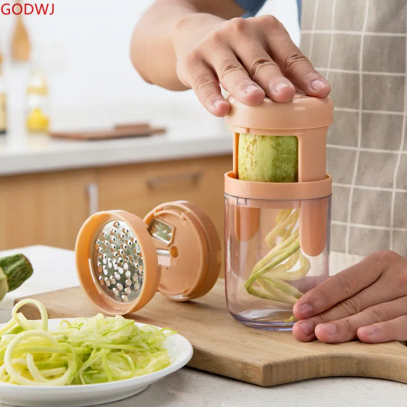 GOWDJ Rotary Potato Carrot Grater Spiral Cucumber Slicer Cutter Multifunction Vegetable Cutter Kitchen Tools Accessories
GOWDJ Rotary Potato Carrot Grater Spiral Cucumber Slicer Cutter Multifunction Vegetable Cutter Kitchen Tools Accessories