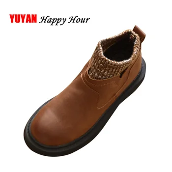 Fashion Boots Women Winter Women's Chelsea Boots Soft Leather Woman Ankle Botas Plush Inside Warm Shoes A368
Fashion Boots Women Winter Women's Chelsea Boots Soft Leather Woman Ankle Botas Plush Inside Warm Shoes A368