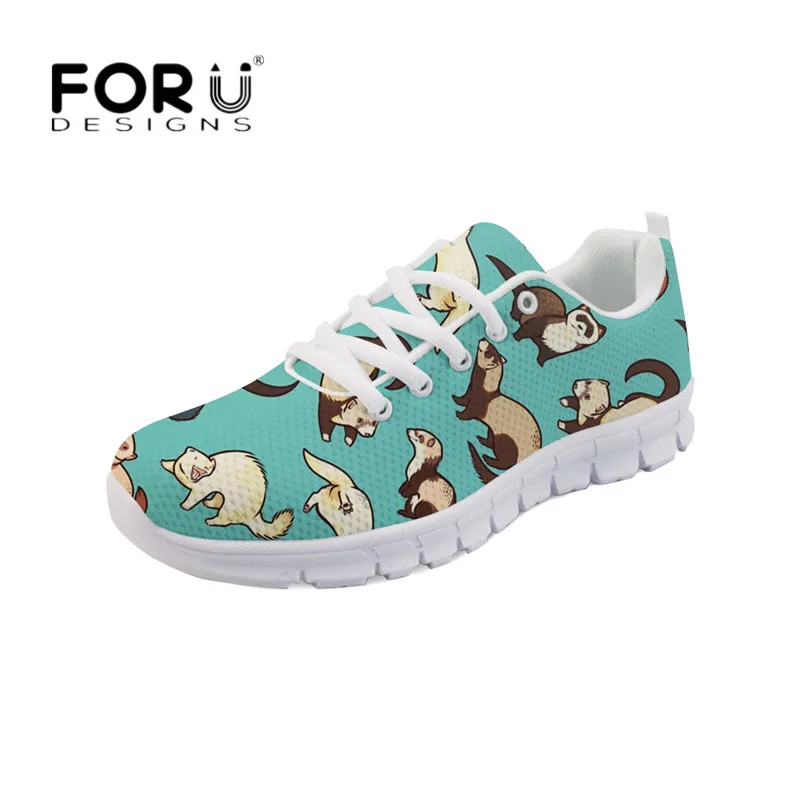 FORUDESIGNS Cute Cartoon Ferrets Print Shoes Women Casual Flats Gecko Woman Breathable Mesh Sneakers Light Lace-up Shoes Female
FORUDESIGNS Cute Cartoon Ferrets Print Shoes Women Casual Flats Gecko Woman Breathable Mesh Sneakers Light Lace-up Shoes Female