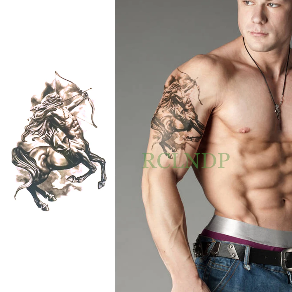 Waterproof Temporary Tattoo Sticker Horse Bow and arrow Fake Tatto Flash Tatoo Back Leg Arm belly big size for Women Men
Waterproof Temporary Tattoo Sticker Horse Bow and arrow Fake Tatto Flash Tatoo Back Leg Arm belly big size for Women Men
