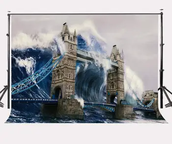150x210cm Amazing Watercolor Painting Backdrop London Bridge Huge Tsunami Photography Background
150x210cm Amazing Watercolor Painting Backdrop London Bridge Huge Tsunami Photography Background