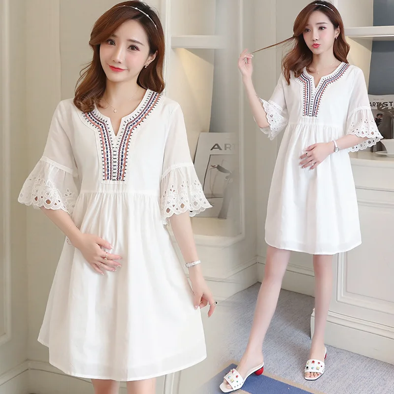 Envsoll Maternity Dresses Pregnancy Clothing Causal Loose Embroidery Summer Dress For Pregnant Pregnancy Wear Vestido Clothes
Envsoll Maternity Dresses Pregnancy Clothing Causal Loose Embroidery Summer Dress For Pregnant Pregnancy Wear Vestido Clothes