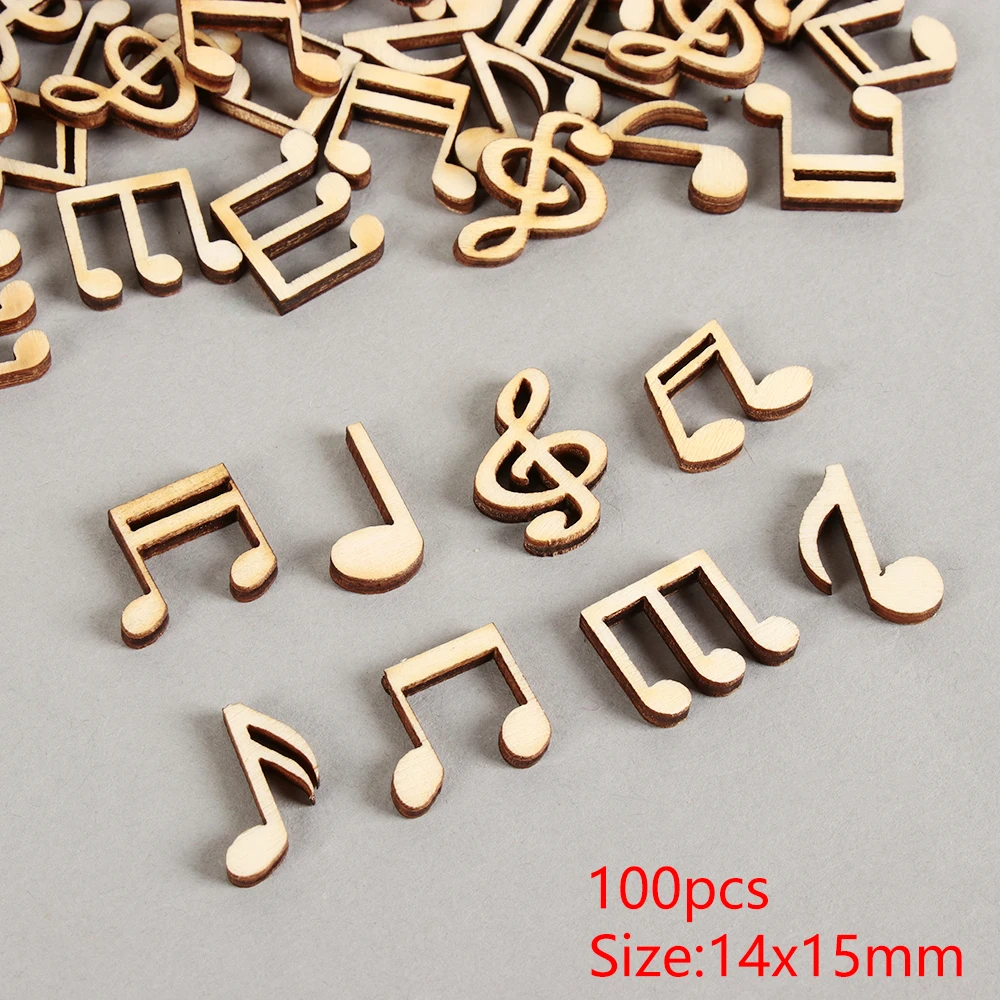 100PCS/Pack 14x15mm Handcrafts Wooden Decoration Mix Cute Music Notes Scrapbooking For DIY Accessories Home Decorations
100PCS/Pack 14x15mm Handcrafts Wooden Decoration Mix Cute Music Notes Scrapbooking For DIY Accessories Home Decorations