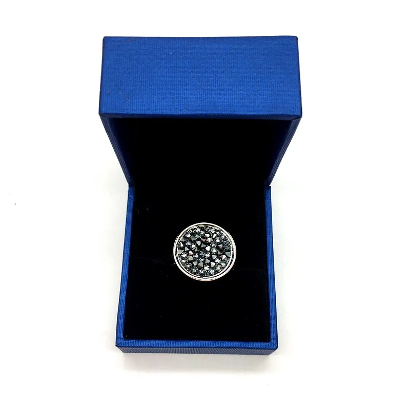 Ms Betti round crystal fine rocks from Swarovski cocktail ring for fashion woman08