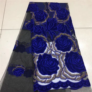 VILLIEA Royal Blue Tulle Lace Fabric High Quality African Lace Fabric With Beads Lace Material For Bridal Velvet Lace Fabric
VILLIEA Royal Blue Tulle Lace Fabric High Quality African Lace Fabric With Beads Lace Material For Bridal Velvet Lace Fabric