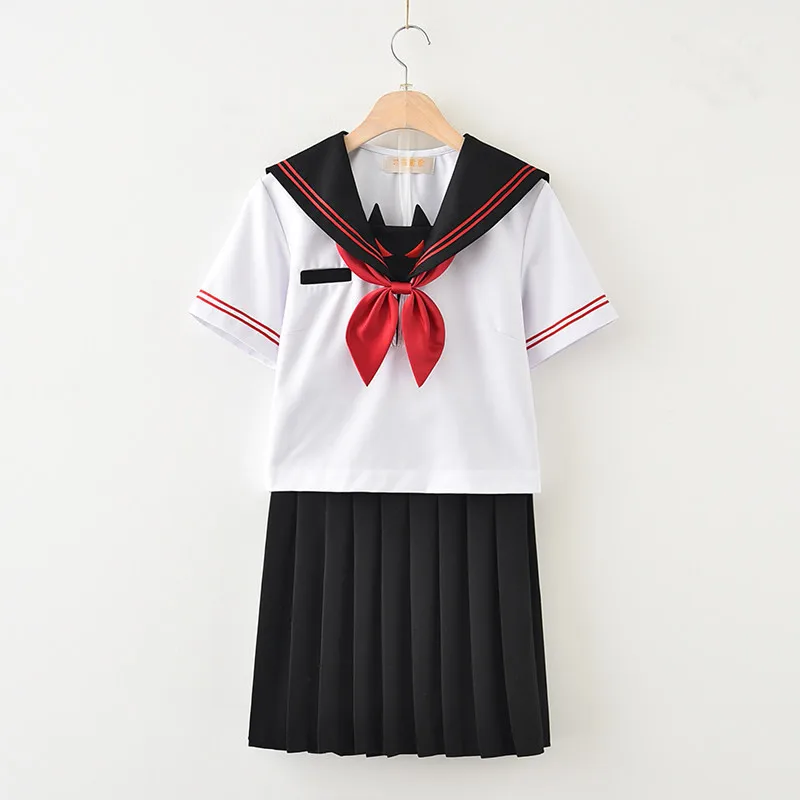 2018 Sailor Suit Students School Uniforms Uniform For Teens Preppy Style Cos Uniform Jk Japanese Girls Seifuku Bow Skirt Shirt
2018 Sailor Suit Students School Uniforms Uniform For Teens Preppy Style Cos Uniform Jk Japanese Girls Seifuku Bow Skirt Shirt