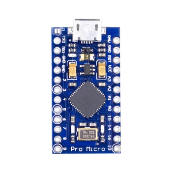 Pro Micro ATmega32U4 5V/16MHz Module Board with 2 row pin header for Leonardo Replace ATmega328
Pro Micro ATmega32U4 5V/16MHz Module Board with 2 row pin header for Leonardo Replace ATmega328