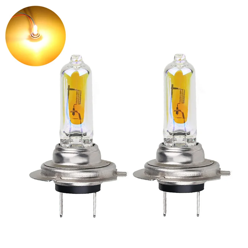 2Pcs/1pair 12V H7 55W Quartz Glass Halogen Bulb 2300K Super Bright Yellow Car Headlight Fog Light h7 Halogen headlight Bulbs
2Pcs/1pair 12V H7 55W Quartz Glass Halogen Bulb 2300K Super Bright Yellow Car Headlight Fog Light h7 Halogen headlight Bulbs