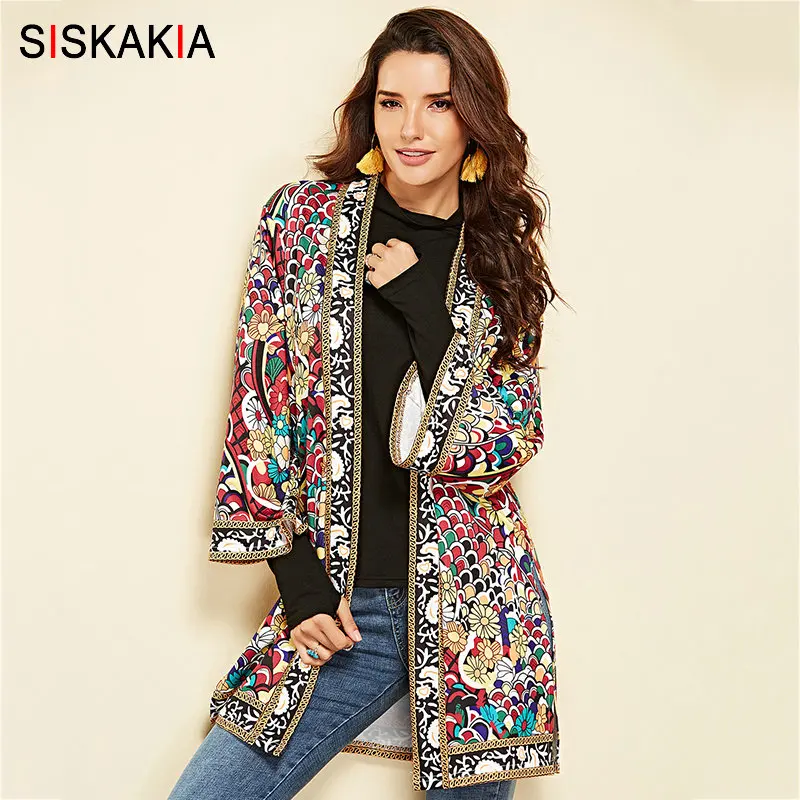 Siskakia Fashion Colored Floral Cardigan Blouses Spring Autumn 2019 Hot Selling Vocation Beach Cover UP Side Split Women Tops
Siskakia Fashion Colored Floral Cardigan Blouses Spring Autumn 2019 Hot Selling Vocation Beach Cover UP Side Split Women Tops