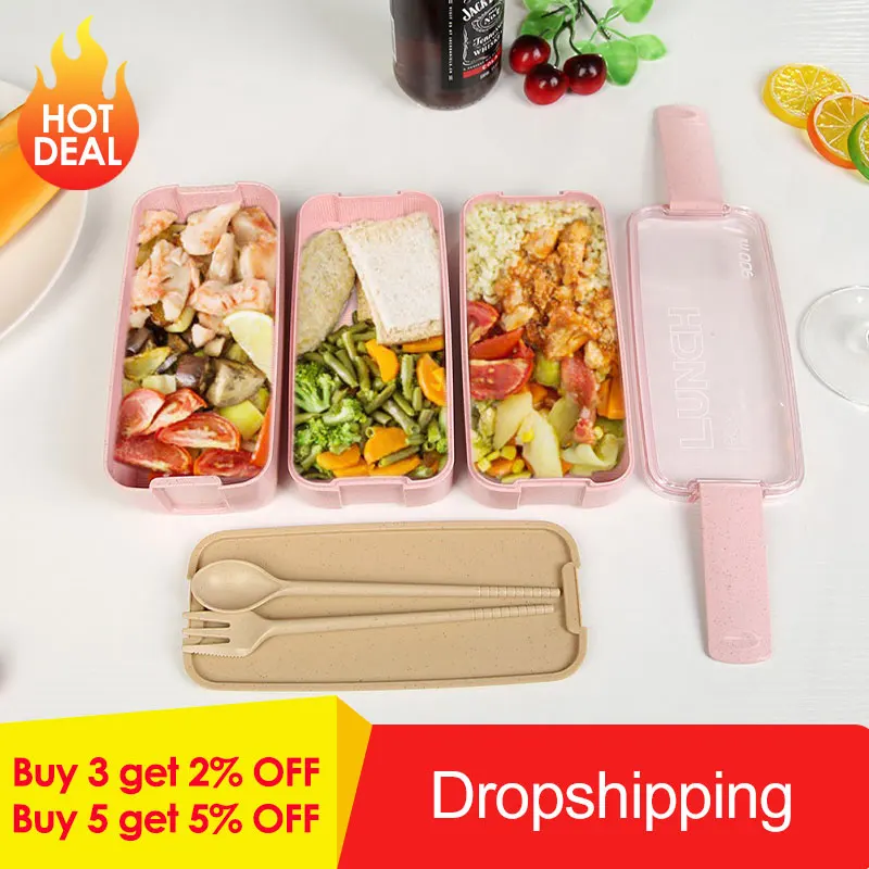 900ml Healthy Material Lunch Box 3 Layer Bento Boxes Microwave Dinnerware Food Storage Container Lunchbox Kitchen Supplies
900ml Healthy Material Lunch Box 3 Layer Bento Boxes Microwave Dinnerware Food Storage Container Lunchbox Kitchen Supplies