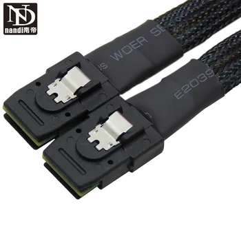 SFF-8087 to SFF 8087 Mini SAS 36 Pin to Mini SAS 36 blue Data Cable 50CM