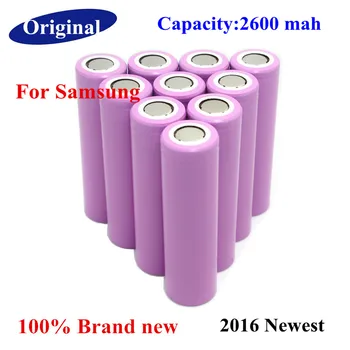 24pcs/lot 100% Original 18650 ICR18650-26F 2600mAh Li-ion 3.7v Battery Rechargeable Li-ion battery For Samsung
24pcs/lot 100% Original 18650 ICR18650-26F 2600mAh Li-ion 3.7v Battery Rechargeable Li-ion battery For Samsung