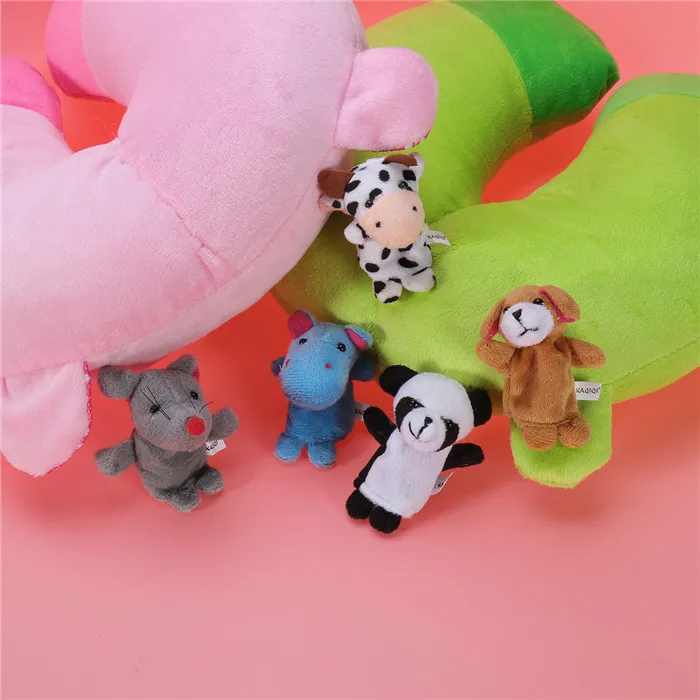 Lot 10 Mini Marionnettes Animaux en peluche - Enjouet