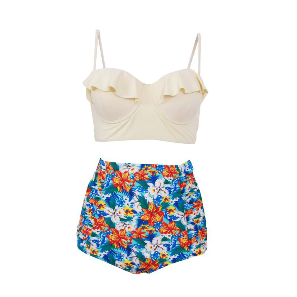 Women Sexy Two Piece Swimsuit Casual Plus Size Skinny Girls Costume Padded Floral Monokini Swimwear Bikini Suit Set Beachwear
Women Sexy Two Piece Swimsuit Casual Plus Size Skinny Girls Costume Padded Floral Monokini Swimwear Bikini Suit Set Beachwear