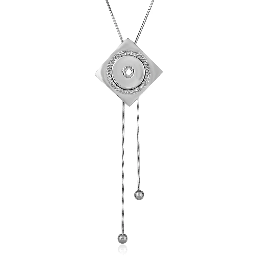 NEW Metal Adjustable square Necklace 70CM Charm beauty round button fit DIY 18MM snap buttons jewlery wholesale IB010 For women
NEW Metal Adjustable square Necklace 70CM Charm beauty round button fit DIY 18MM snap buttons jewlery wholesale IB010 For women