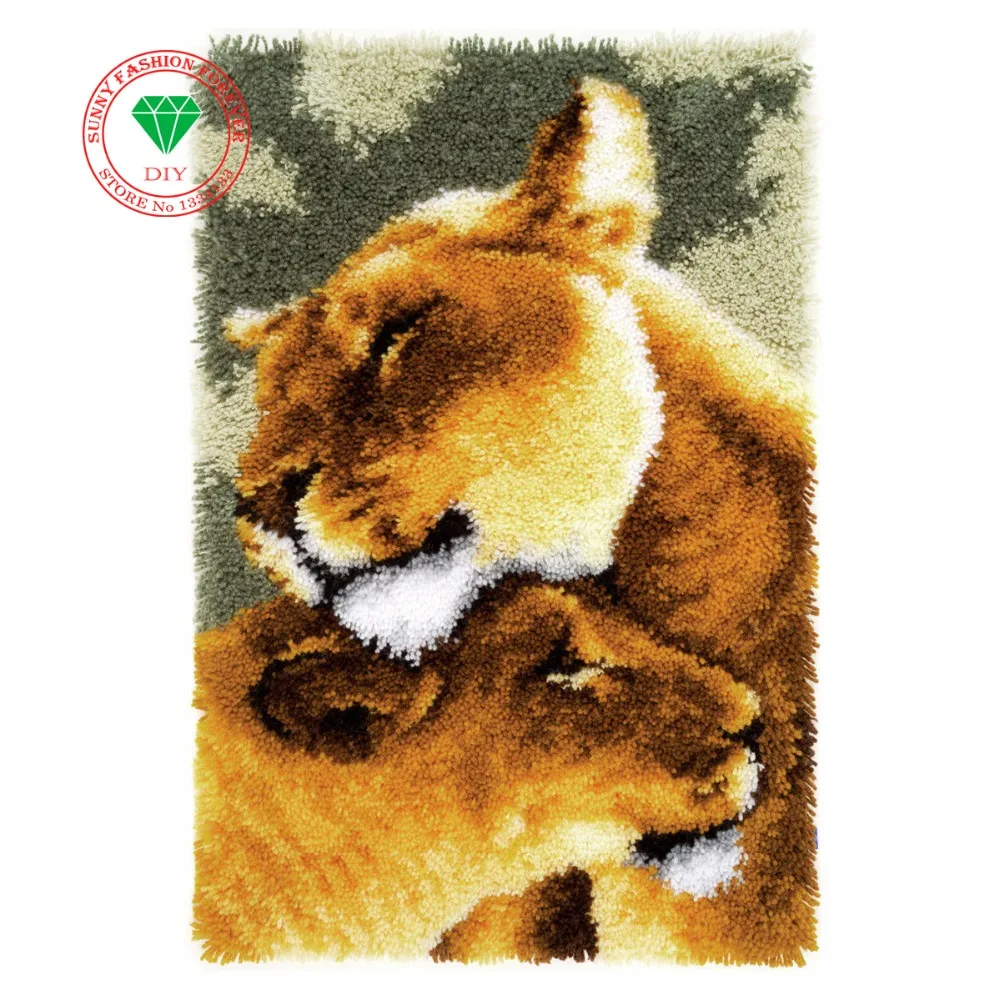 3D Latch Hook Rug Kits DIY Needlework Unfinished Crocheting Rug Yarn Cushion Mat Embroidery Carpet Animal Leopard Pictures
3D Latch Hook Rug Kits DIY Needlework Unfinished Crocheting Rug Yarn Cushion Mat Embroidery Carpet Animal Leopard Pictures