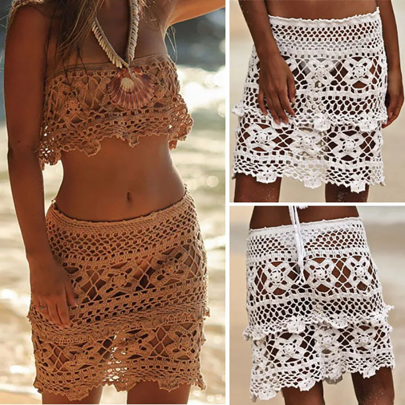 2019 sexy bikini skirt women's retro fashion beach hook flower hollow skirt woven beachwear swimsuit ladies bikini skirt
2019 sexy bikini skirt women's retro fashion beach hook flower hollow skirt woven beachwear swimsuit ladies bikini skirt