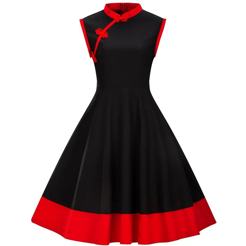 Черное Платье С Красной Вставкой
