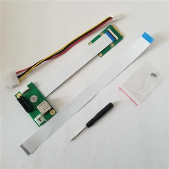 Laptop Mini PCI-E to Desktop PCI-E 1X Adapter Converter Riser Card Ribbon Cable for External GPU Graphics Video Card EXP GDC
Laptop Mini PCI-E to Desktop PCI-E 1X Adapter Converter Riser Card Ribbon Cable for External GPU Graphics Video Card EXP GDC