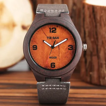 Vintage TIEDAN 100% Natural Wood Watch Handmade Bamboo Wooden Wrist Watch Men's Clock with Genuine Leather Relogio Masculino TOP
Vintage TIEDAN 100% Natural Wood Watch Handmade Bamboo Wooden Wrist Watch Men's Clock with Genuine Leather Relogio Masculino TOP