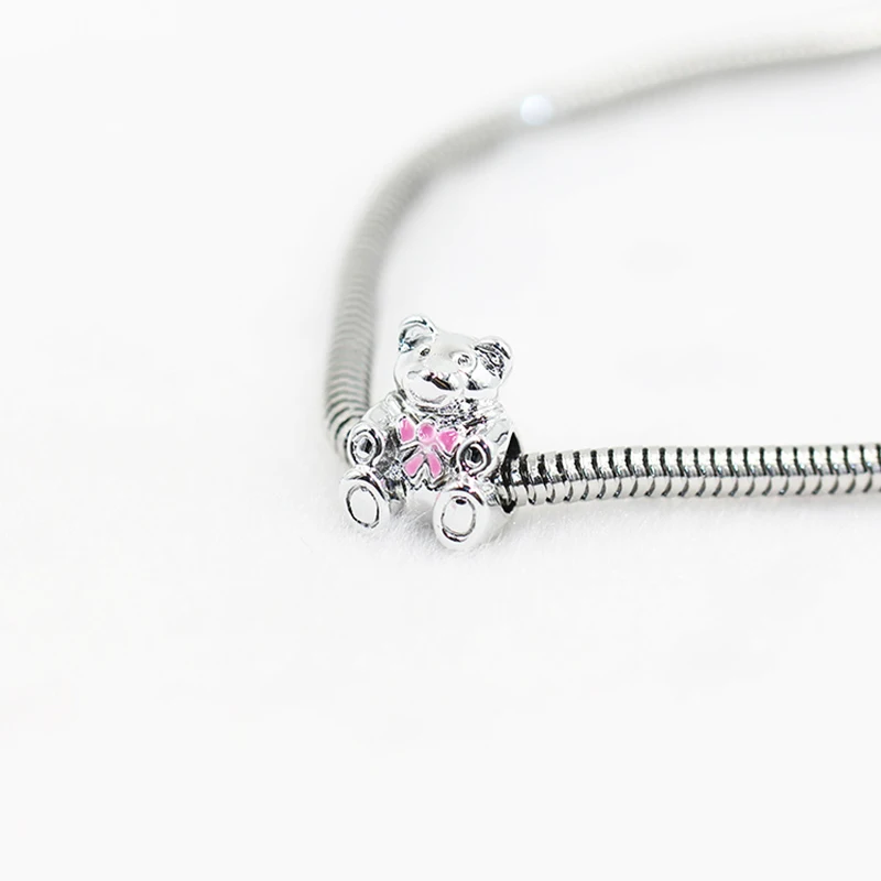 10*14mm Alloy 925 silver mini Winnie 5mm Big hole Beads Teddy Bear color retention European charm bracelet DIY beaded jewelry
10*14mm Alloy 925 silver mini Winnie 5mm Big hole Beads Teddy Bear color retention European charm bracelet DIY beaded jewelry