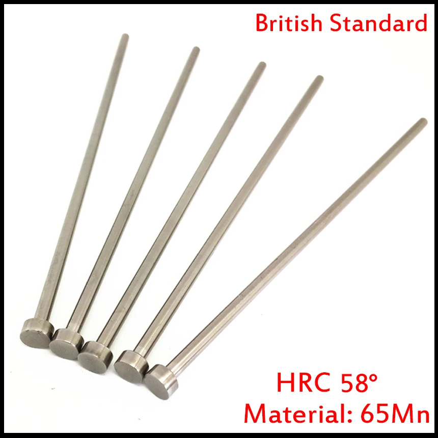 3/16 Inch OD 6 Inch Length 65Mn HRC58 Imperial British Standard Plastic Injection Component Mould Mold Punching Ejector Pin
3/16 Inch OD 6 Inch Length 65Mn HRC58 Imperial British Standard Plastic Injection Component Mould Mold Punching Ejector Pin
