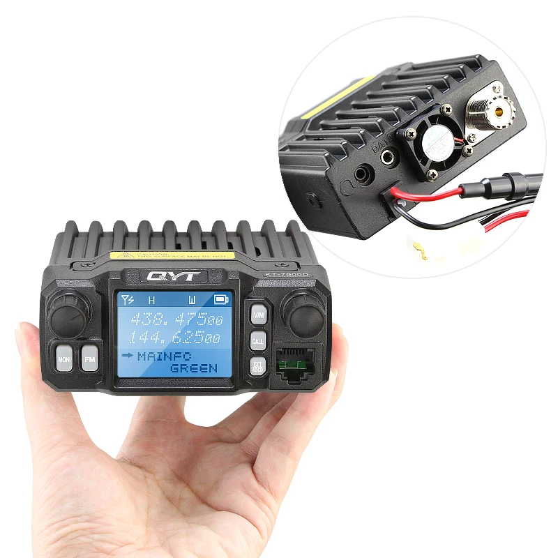QYT KT-7900D Quad Band 136-174/220-270/350-390/400-480MHz 25W 200 Channels Colorful Screen Mini Mobile FM Radio with Cable
QYT KT-7900D Quad Band 136-174/220-270/350-390/400-480MHz 25W 200 Channels Colorful Screen Mini Mobile FM Radio with Cable