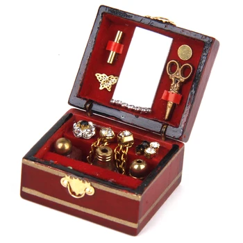 Hot Sale 1/12 Dollhouse Miniature Makeup Cosmetic Box Dressing Case Pretend Play Furniture Classic Toys Creative Gifts for Girls
Hot Sale 1/12 Dollhouse Miniature Makeup Cosmetic Box Dressing Case Pretend Play Furniture Classic Toys Creative Gifts for Girls