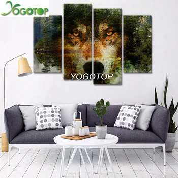 YOGOTOP Multi-picture DIY Diamond Painting Full Embroidery 5D Square/Round Drill Mosaic rhinestone Decor Wolf Woods 4pcs ML668
YOGOTOP Multi-picture DIY Diamond Painting Full Embroidery 5D Square/Round Drill Mosaic rhinestone Decor Wolf Woods 4pcs ML668