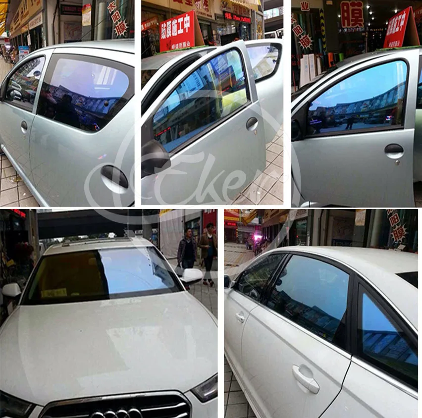 VLT75% UV Rejection 99% Chameleon Window Tint High Quality Light Purple Blue PET Chameleon Solar Car Window Tint 1.52x30M
VLT75% UV Rejection 99% Chameleon Window Tint High Quality Light Purple Blue PET Chameleon Solar Car Window Tint 1.52x30M