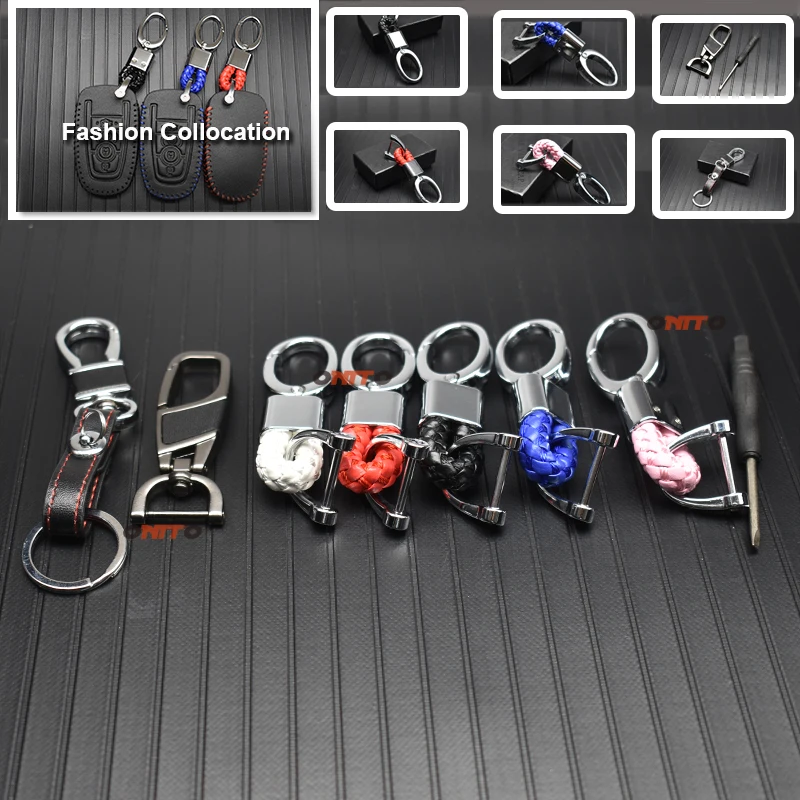 Keychain New Arrival Unisex Braided Leather Rope Handmade Waven Keychain Zinc Alloy Key Chain Car Key Ring for Men and Women
Keychain New Arrival Unisex Braided Leather Rope Handmade Waven Keychain Zinc Alloy Key Chain Car Key Ring for Men and Women