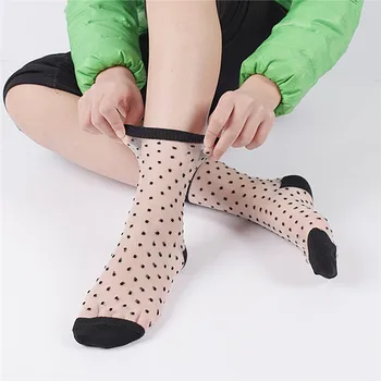 Different Style Lace Transparent Crystal Women Socks Comfy Sheer Silk Summer Style Ankle Socks
Different Style Lace Transparent Crystal Women Socks Comfy Sheer Silk Summer Style Ankle Socks