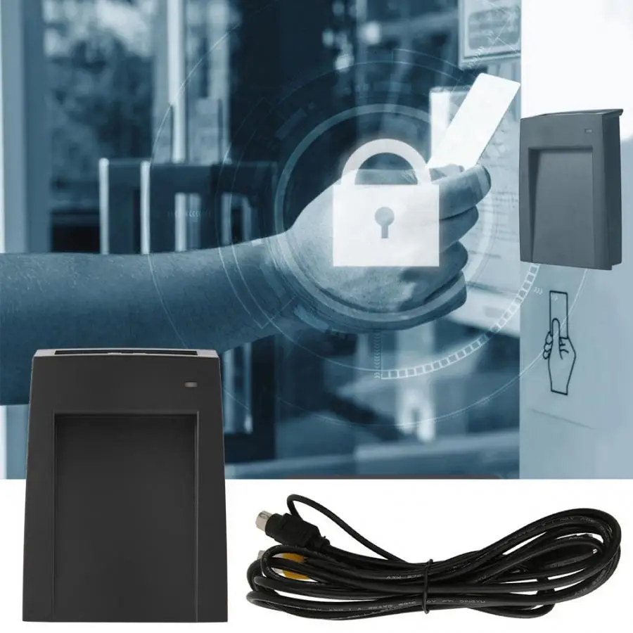 125 KHz Card Reader USB RFID Reader Access Control System Black 2019
125 KHz Card Reader USB RFID Reader Access Control System Black 2019