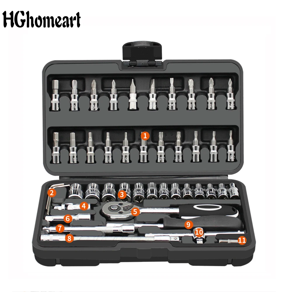 HGhomeart Car Repair Tool spanners Box Set Hand Tool Set Includes Wrench and Ratchet Set Great for The Home Garage or Car
HGhomeart Car Repair Tool spanners Box Set Hand Tool Set Includes Wrench and Ratchet Set Great for The Home Garage or Car