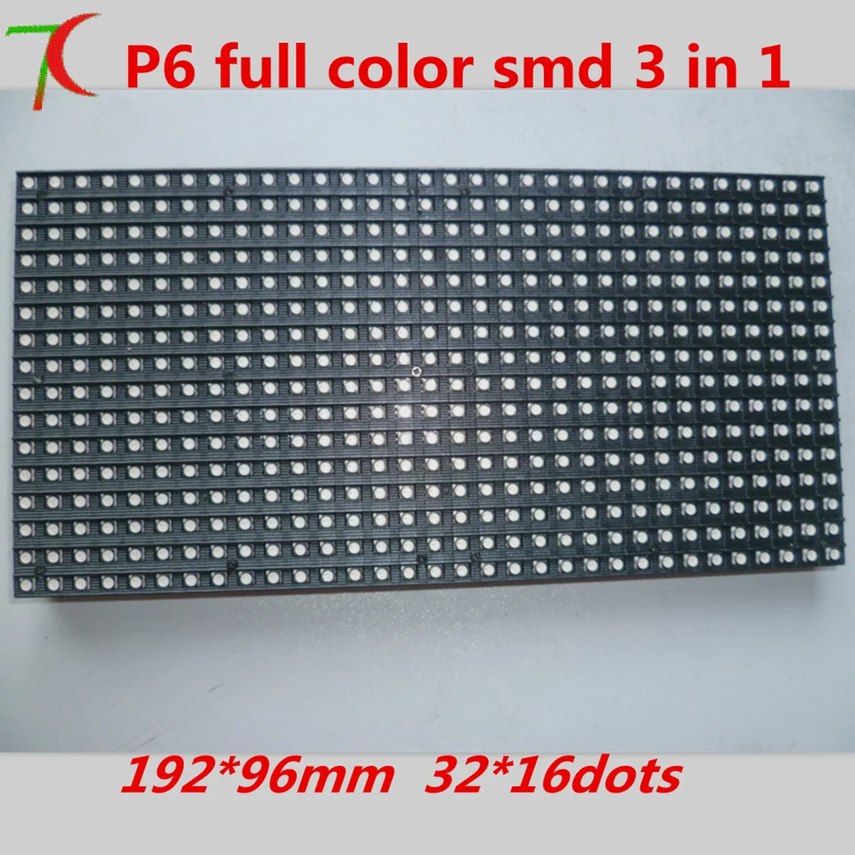 P6 indoor SMD 8scan full color led module for rental equipment cabinet display,192*96mm 
P6 indoor SMD 8scan full color led module for rental equipment cabinet display,192*96mm