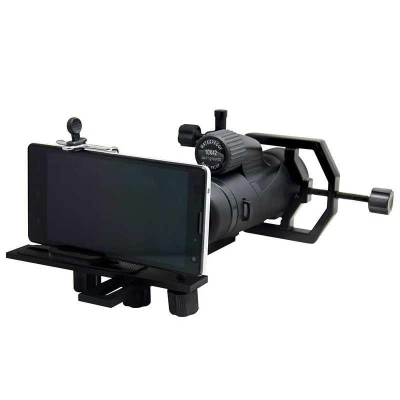 Universal Telescope Adapter Full Metal Multifunctional Digital Camera Phone Support Holder Mount Adapter with 2pcs Phone Bracket
Universal Telescope Adapter Full Metal Multifunctional Digital Camera Phone Support Holder Mount Adapter with 2pcs Phone Bracket