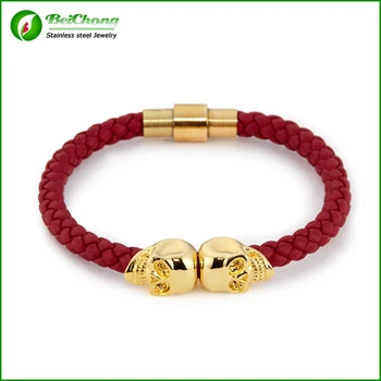 Free shipping Braided Genuine Leather Bracelet North Skull Bracelets Design BC-0007
Free shipping Braided Genuine Leather Bracelet North Skull Bracelets Design BC-0007