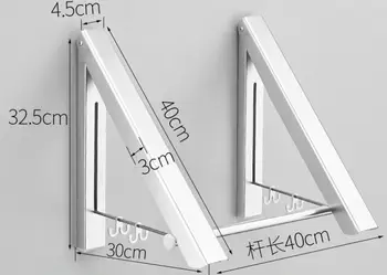 Space aluminum Folding Invisible clothes hanger Wall-mounted laundry rack Bedroom Coat Rack
Space aluminum Folding Invisible clothes hanger Wall-mounted laundry rack Bedroom Coat Rack